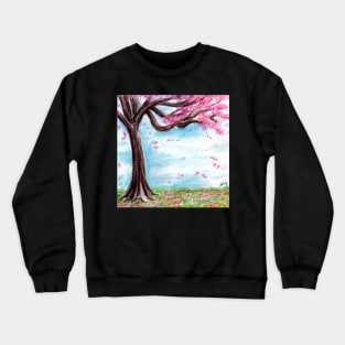 Plum Tree Blossom Crewneck Sweatshirt